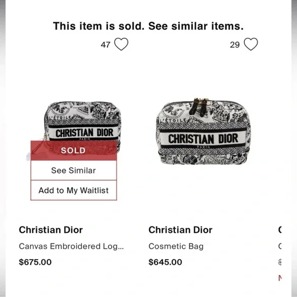 Christian Dior Embroidered Toile Pouch (Map de Paris) - Picture 13 of 15